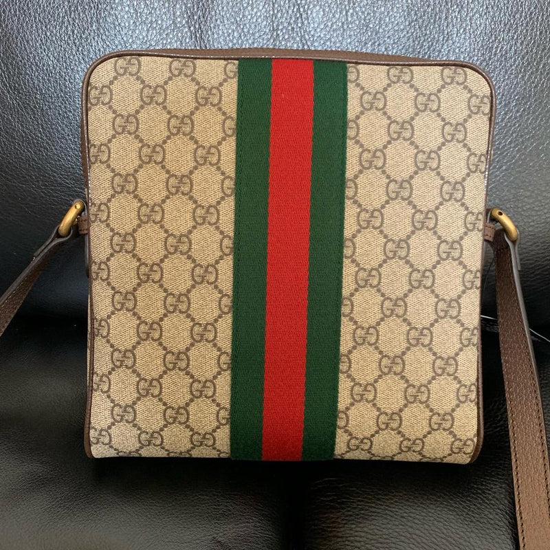 Gucci Ophidia Small Beige Gg Supreme Canvas Messenger Bag – LuxeDH