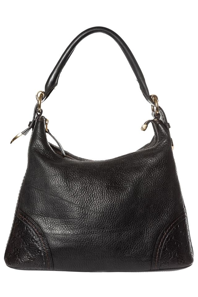 gucci hobo bag black leather
