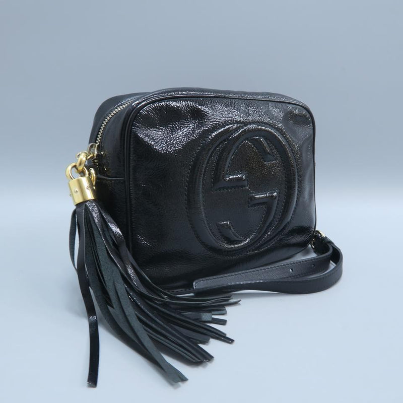 gucci soho patent leather bag