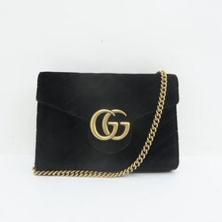 gucci velvet chain bag