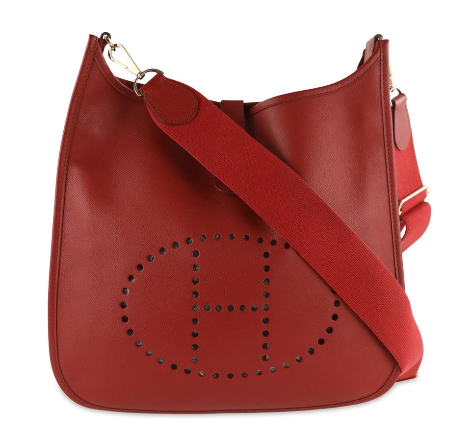 hermes red crossbody bag