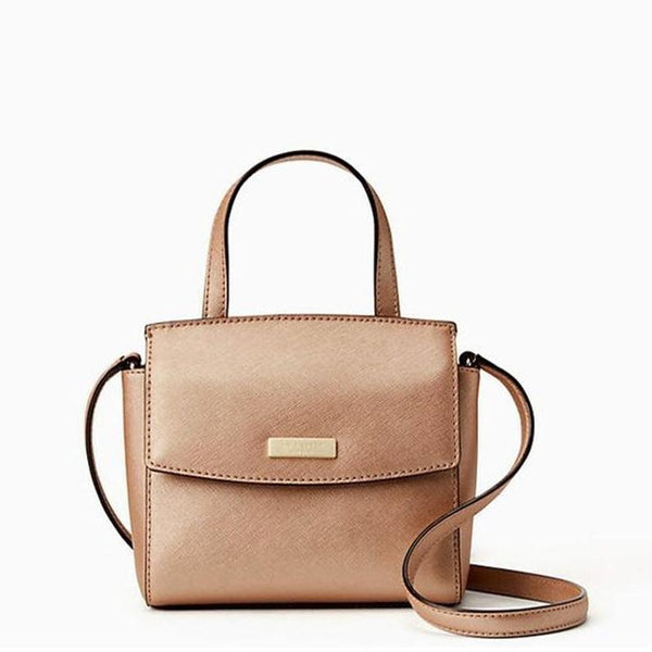 rose gold leather bag