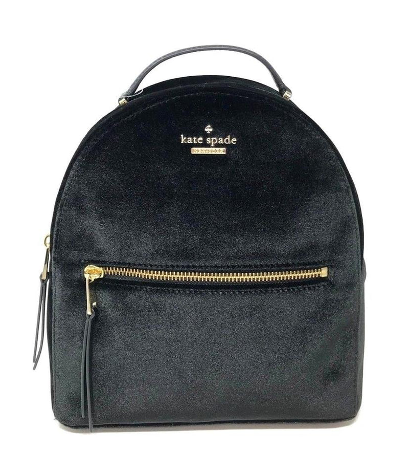 small velvet backpack