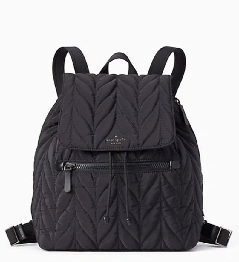 kate spade black nylon backpack