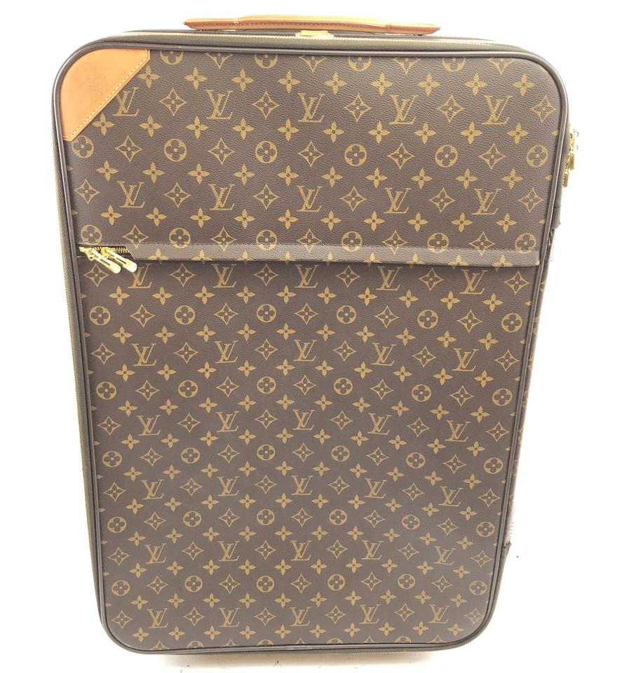 håber Modish ejendom Louis Vuitton Pegase 65 Roller Luggage Suitcase Brown Monogram Canvas  Weekend/Travel Bag – LuxeDH