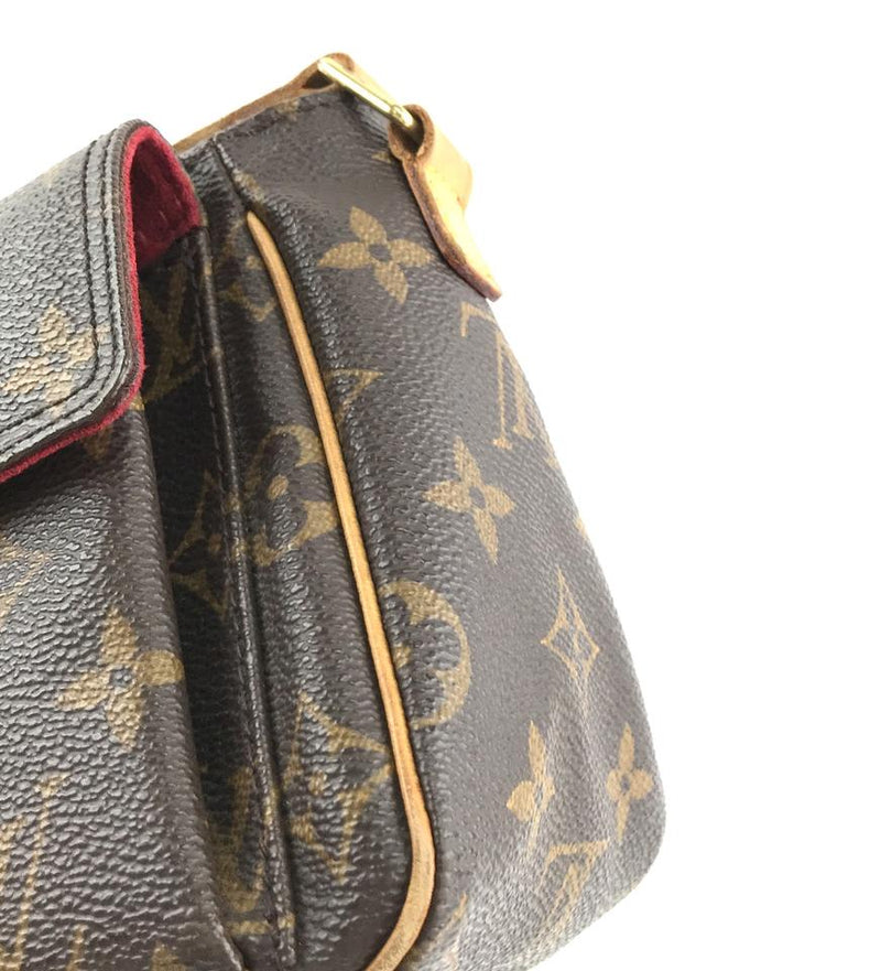 Dark Brown Leather Strap for Louis Vuitton Pochette/Eva/etc - .5