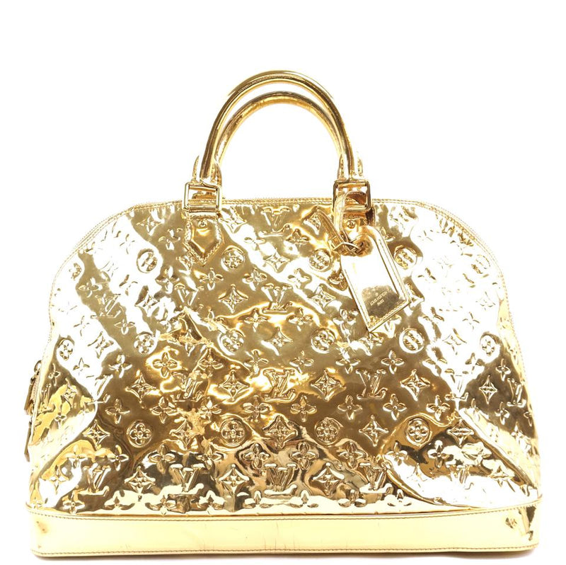 Louis Vuitton Gold Monogram Miroir Limited Edition Alma MM Bag