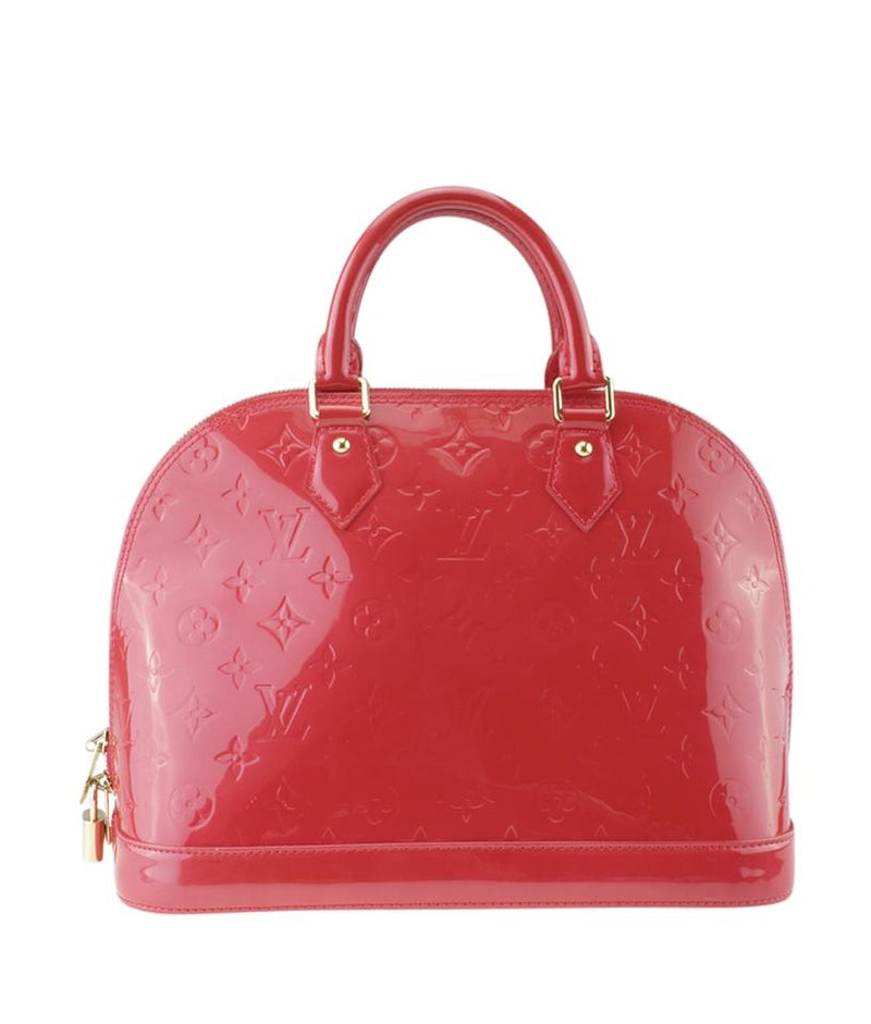 louis vuitton red patent bag