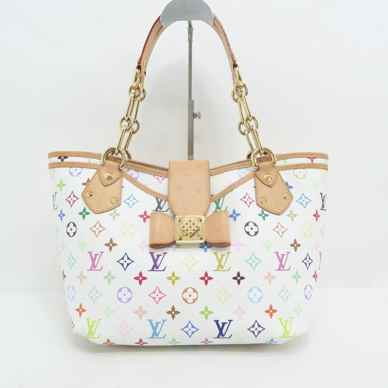 Louis Vuitton Annie Gm White Monogram Multicolore Canvas Shoulder Bag – LuxeDH