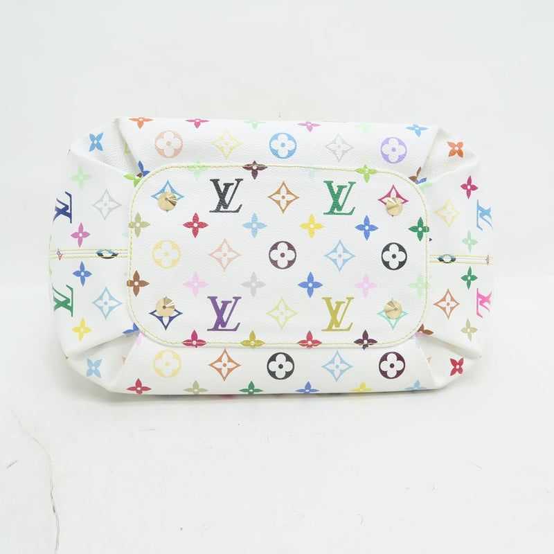 LOUIS VUITTON Monogram Multicolor Annie GM Tote Bag White M40303