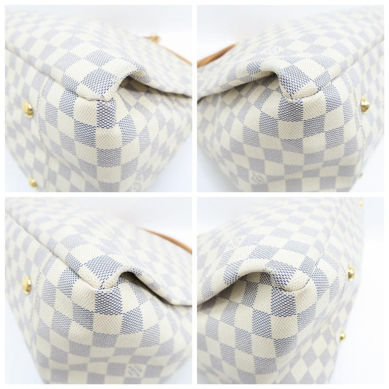 Louis Vuitton Artsy Mm White Damier Azur Canvas Hobo Bag – LuxeDH