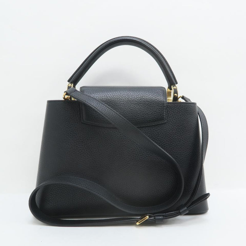 Louis Vuitton Capucines Pm Black Calfskin Satchel – LuxeDH