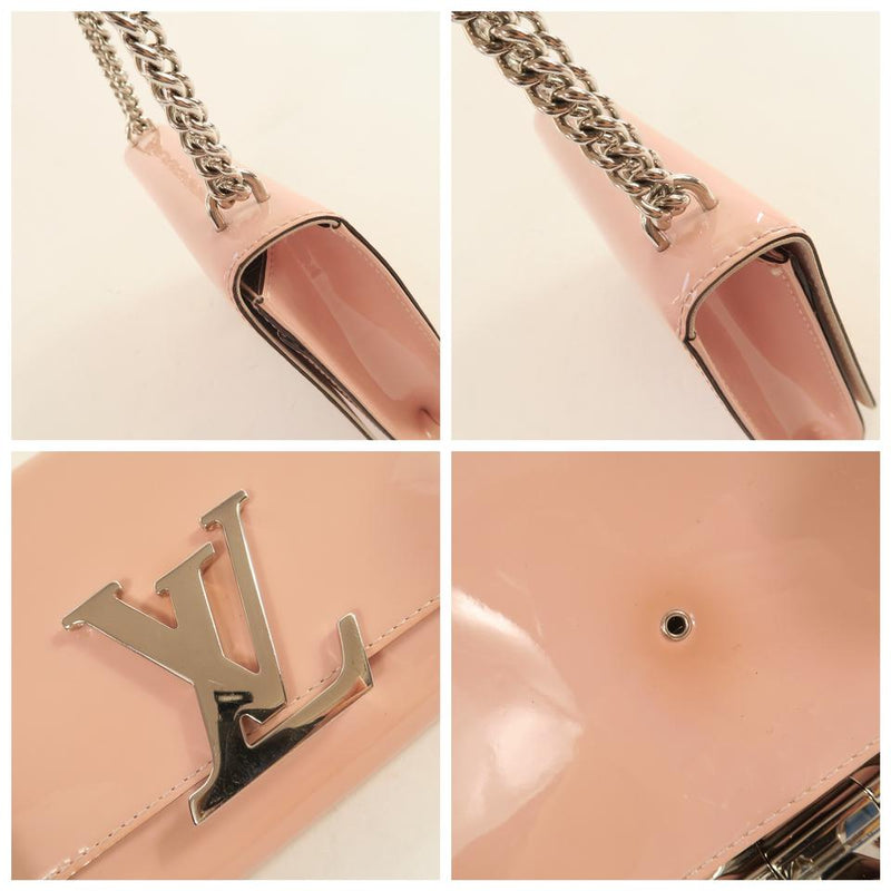 Louis Vuitton Chain Pink Vernis Shoulder Bag – LuxeDH