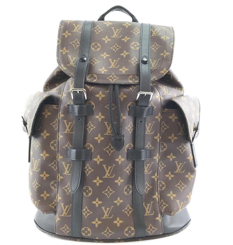 Louis Vuitton Christopher Pm Brown Black Monogram Macassar Canvas Backpack – LuxeDH