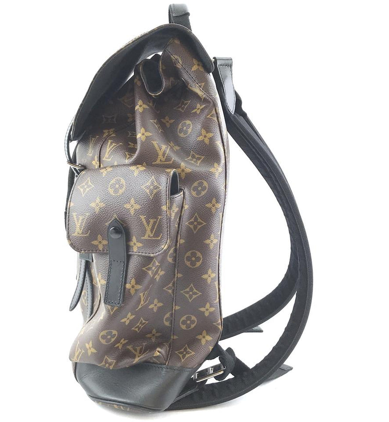 Louis Vuitton Christopher Pm Brown Black Monogram Macassar Canvas Backpack – LuxeDH