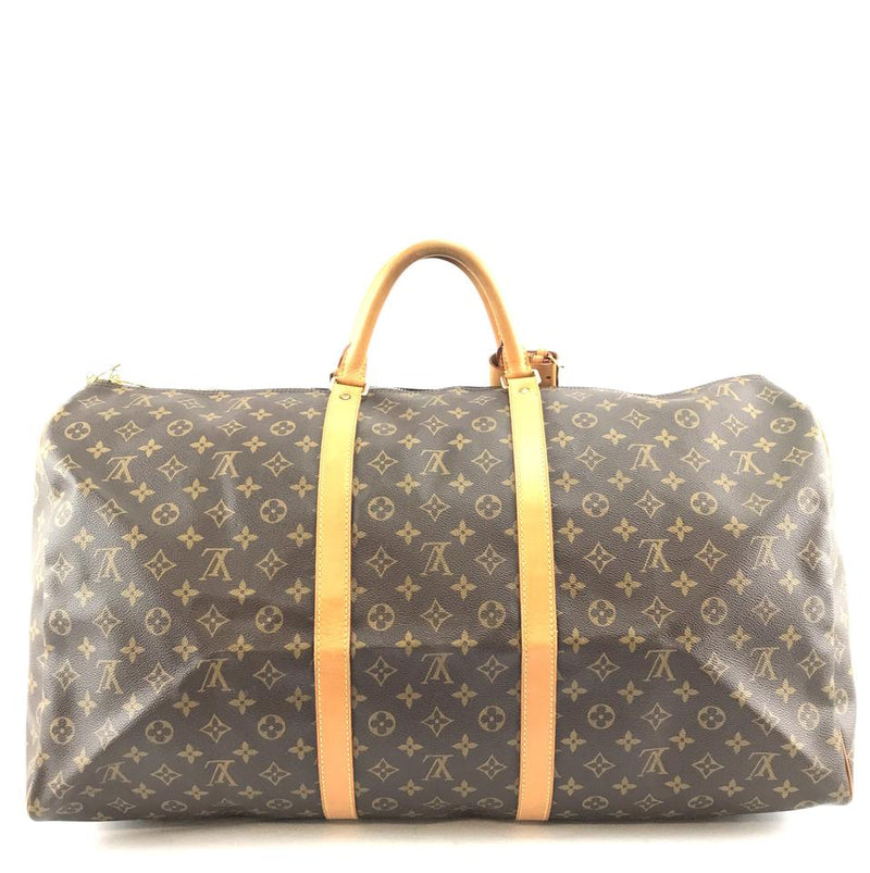 Louis Vuitton Keepall 60 Duffel Brown Monogram Canvas Weekend/Travel Bag – LuxeDH