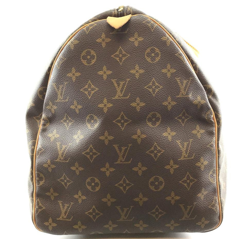 Louis Vuitton Keepall Duffle 55 Duffel Brown Monogram Canvas Weekend/Travel Bag – LuxeDH