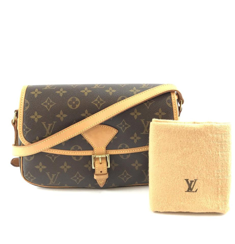 Louis Vuitton Messenger Sologne Flap Style Cross Body Adjustable Strap Brown Monogram Canvas ...