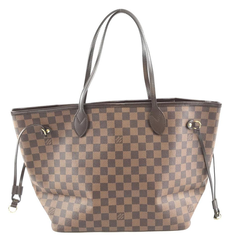 Louis Vuitton Neverfull New Model Mm Nm Tote Brown Damier Ébène Canvas Shoulder Bag – LuxeDH