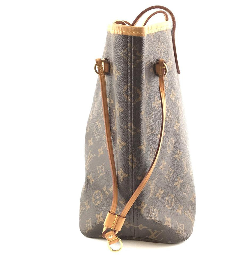 Louis Vuitton Neverfull Neo New Model Nm Mm Tote Everyday Work Brown Monogram Canvas Shoulder ...