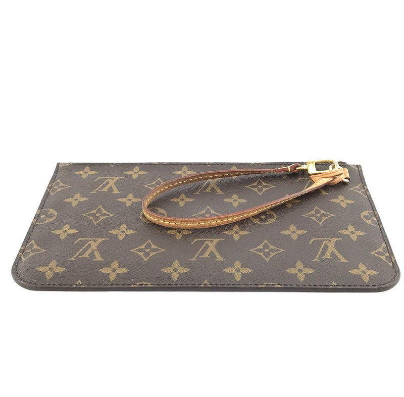 Louis Vuitton Neverfull Pochette XL For Mm and Gm Wristlet Cosmetic Brown Monogram Canvas Clutch ...