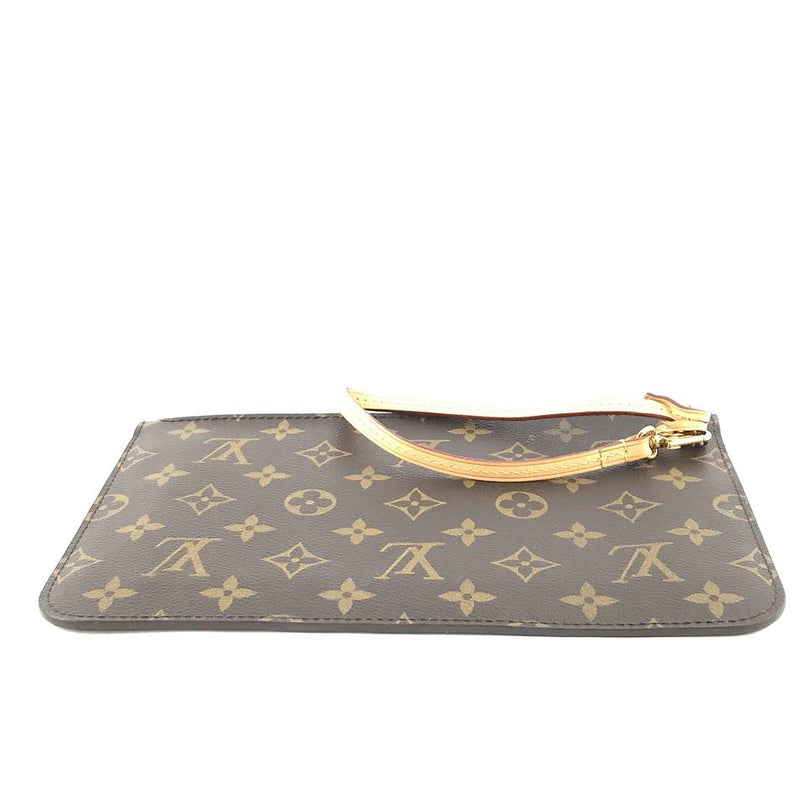 Louis Vuitton Neverfull Pochette XL For Mm and Gm Wristlet Cosmetic Brown Monogram Canvas Clutch ...