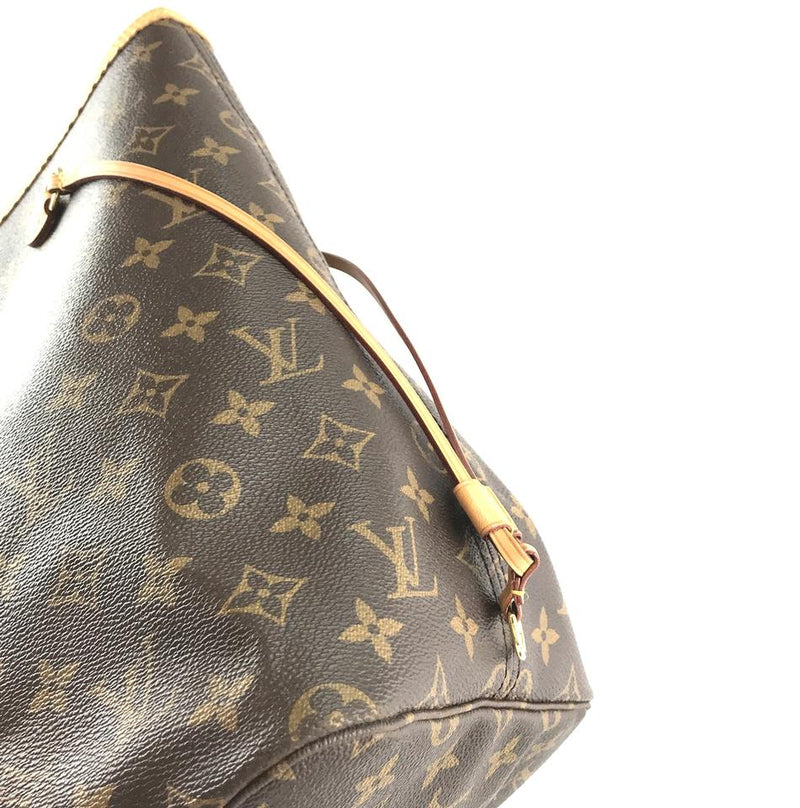 Louis Vuitton Neverfull Tote Pochette Clutch Neo with Gm Brown Monogram Canvas Shoulder Bag – LuxeDH