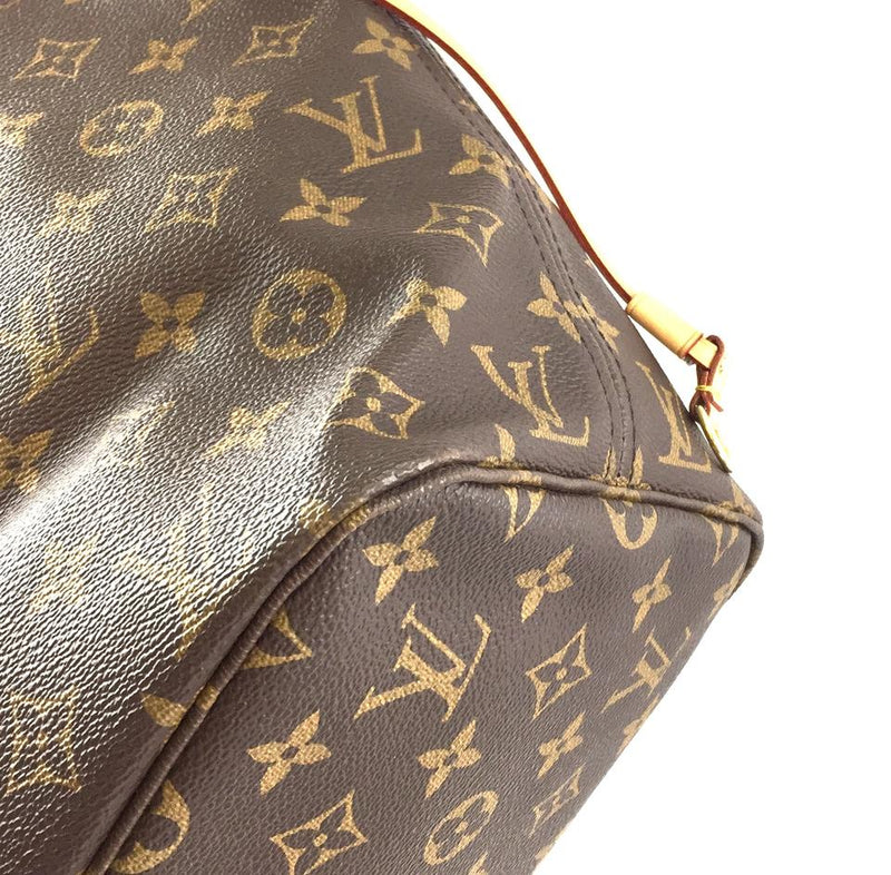 Louis Vuitton Neverfull Tote Pochette Clutch Neo with Mm Brown Monogram Canvas Shoulder Bag – LuxeDH