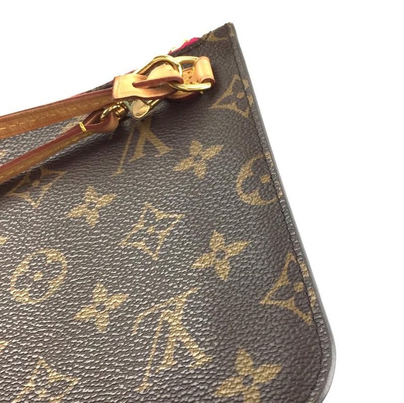 Louis Vuitton Neverfull Tote Pochette Clutch Neo with Mm Brown Monogram Canvas Shoulder Bag – LuxeDH