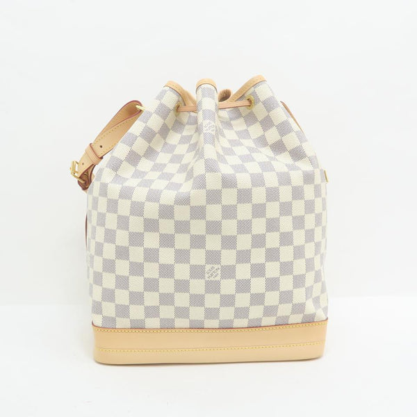 Louis Vuitton Noé Gm Damier Azur White Canvas Shoulder Bag – LuxeDH