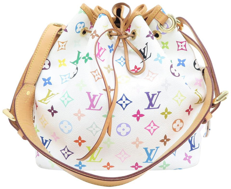 Louis Vuitton White Monogram Multicolore Boulogne Bag For Sale at 1stDibs