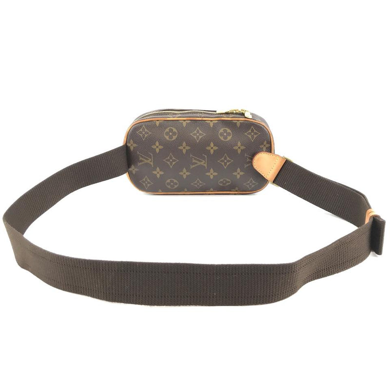 Louis Vuitton Pochette Bum Gange Rare Two Way Waist Fanny Pack Brown Monogram Canvas Cross Body ...