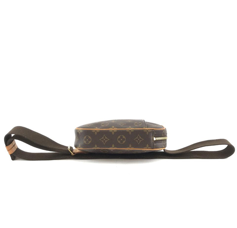 Louis Vuitton Pochette Bum Gange Rare Two Way Waist Fanny Pack Brown Monogram Canvas Cross Body ...