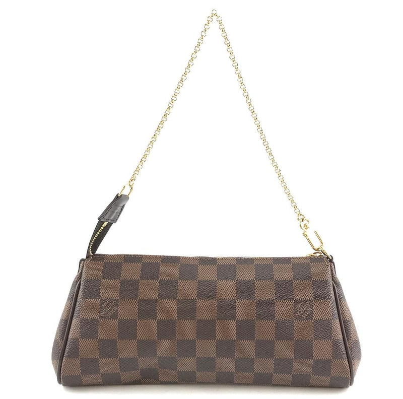 Louis Vuitton Pochette Clutch Eva Discontinued Two Way Cosmetic Evening Shoulde Brown Damier ...