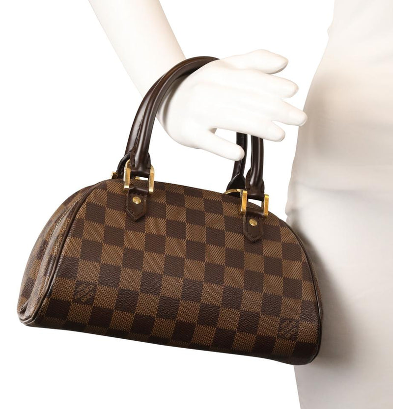 Louis Vuitton Ribera Mini Brown Damier Ébène Canvas Satchel – LuxeDH