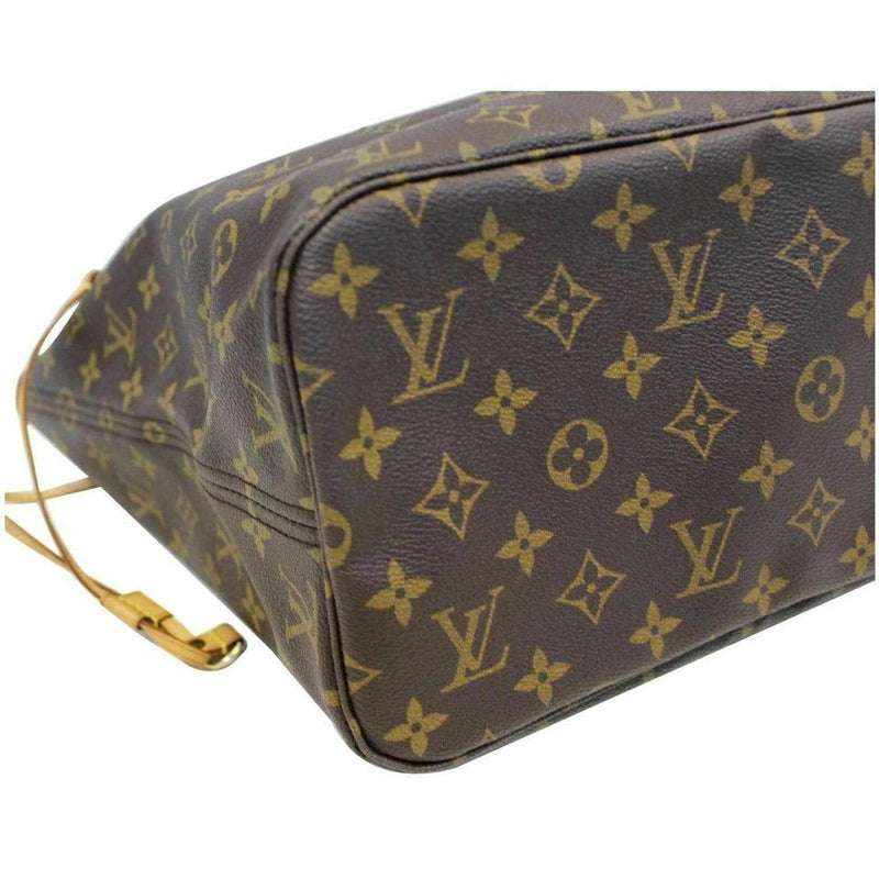 Louis Vuitton Shoulder Bag Neverfull Mm Brown Monogram Canvas Tote – LuxeDH
