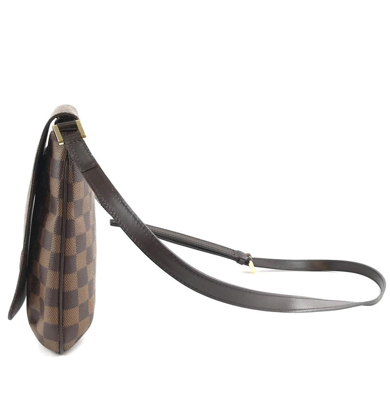 Dark Brown damier Ebene Leather Strap for LV Louis Vuitton  Pochette/alma/eva/more .5 Inch 13mm Wide Adjustable Shoulder to Crossbody 