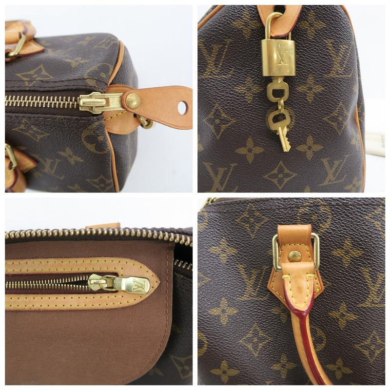 Louis Vuitton Speedy 25 Brown Monogram Canvas Tote – LuxeDH