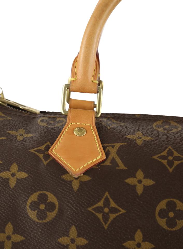 Louis Vuitton Speedy Bandouliere 30 Brown Monogram Canvas Satchel – LuxeDH