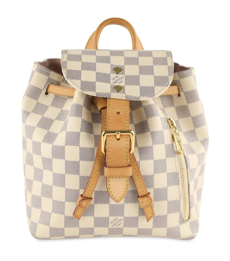 Louis Vuitton Sperone Bb White Damier Azur Canvas Backpack – LuxeDH