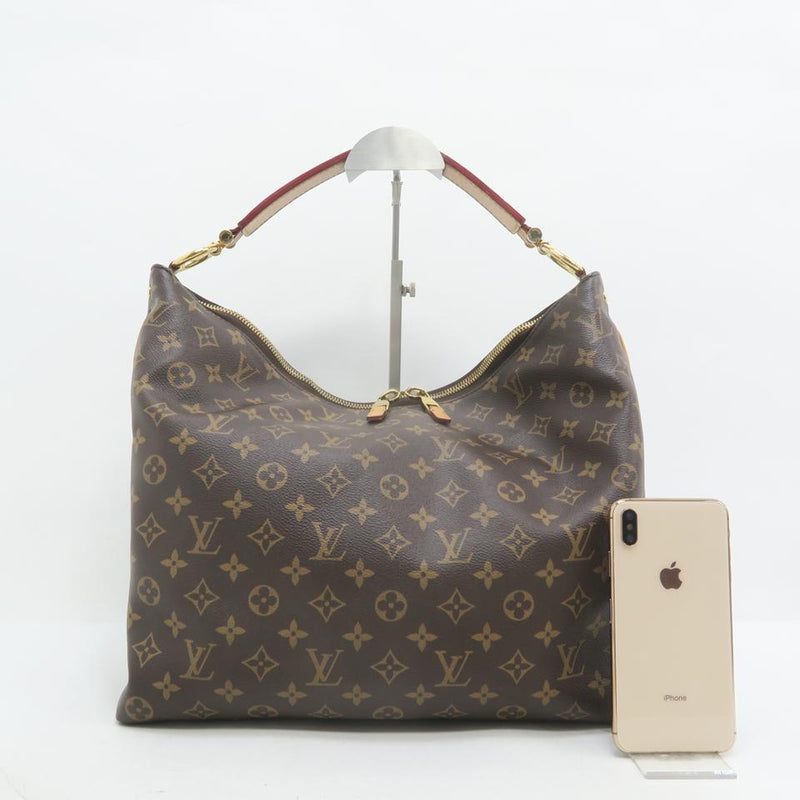 Louis Vuitton Sully Mm Brown Monogram Canvas Hobo Bag – LuxeDH