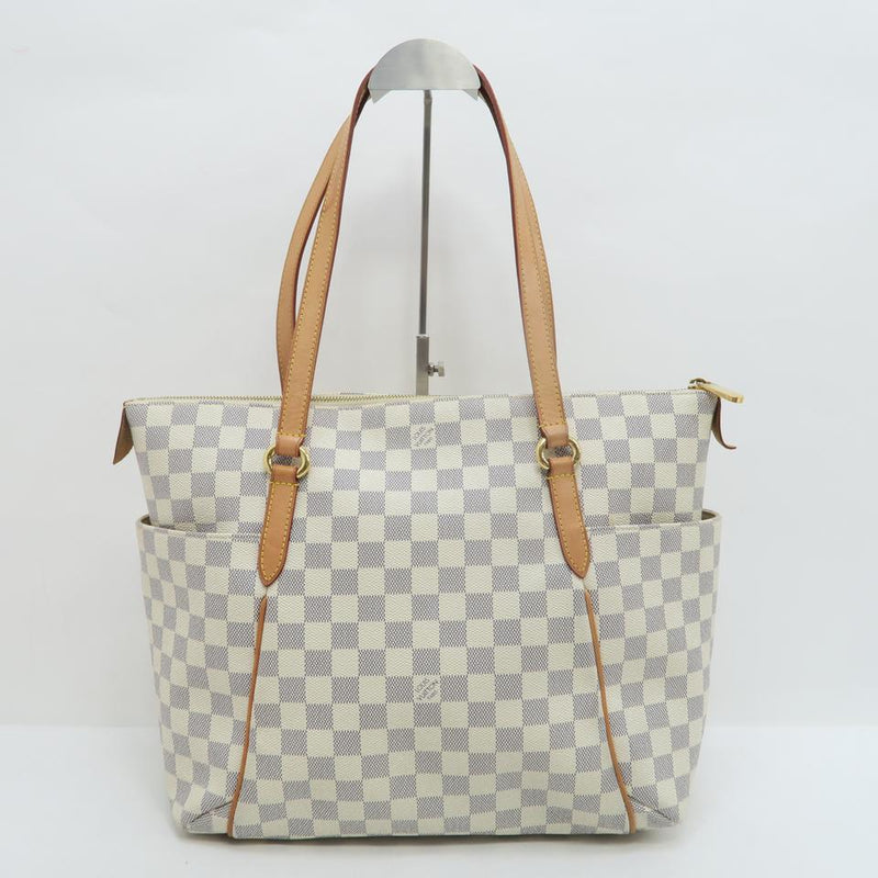 Louis Vuitton Totally Damier Azur Mm White Canvas Shoulder Bag – LuxeDH