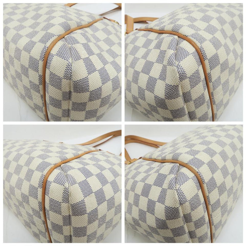 Louis Vuitton Totally Damier Azur Mm White Canvas Shoulder Bag – LuxeDH