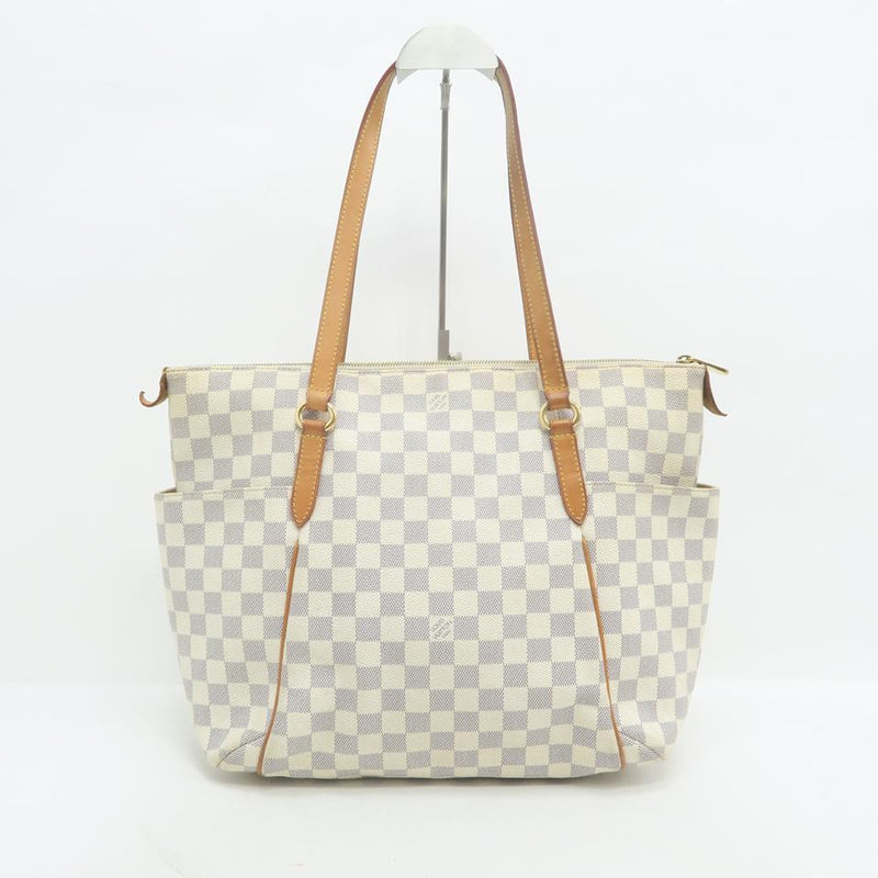 Louis Vuitton Totally Mm White Damier Azur Canvas Shoulder Bag – LuxeDH