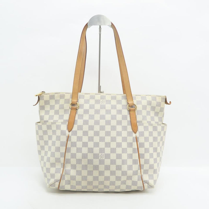 Louis Vuitton Totally Mm White Damier Azur Canvas Shoulder Bag – LuxeDH
