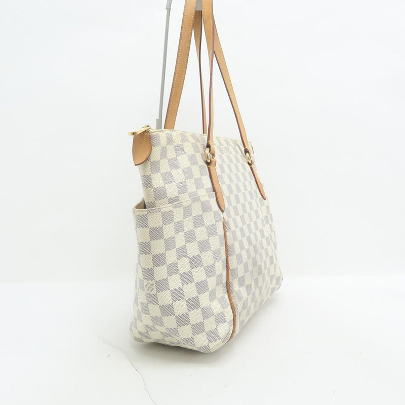 Louis Vuitton Totally Mm White Damier Azur Canvas Shoulder Bag – LuxeDH