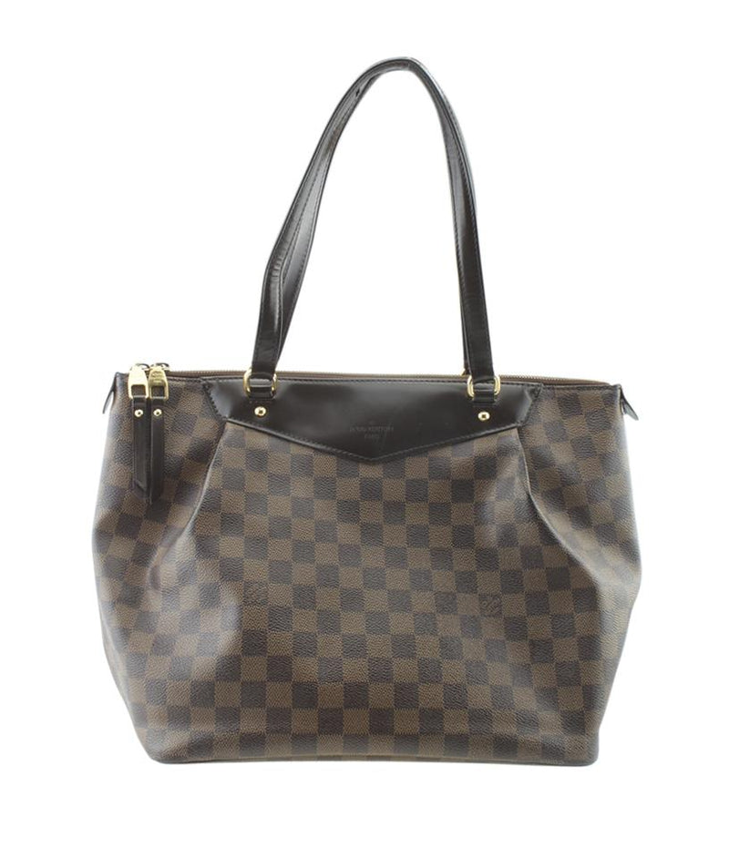 Louis Vuitton Westminster N41102 Pm Damier Ebene Brown Coated Canvas Tote – LuxeDH