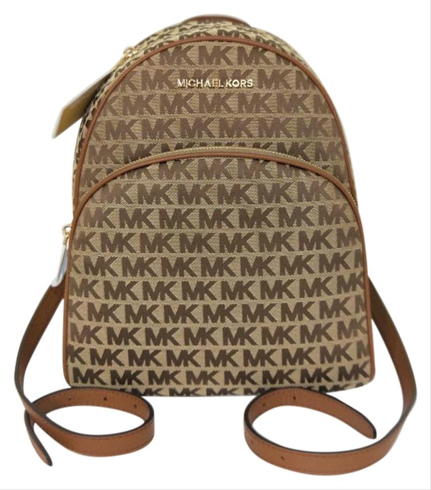 michael kors abbey medium logo backpack