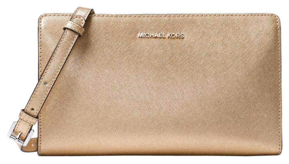 michael kors gold clutch