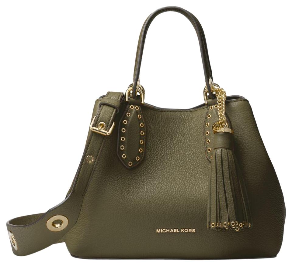 michael michael kors brooklyn small leather satchel